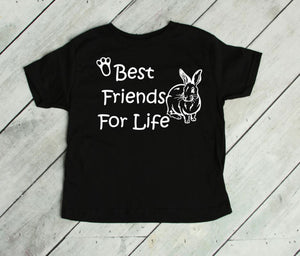 Best Friends for Life Rabbit Toddler T Shirt