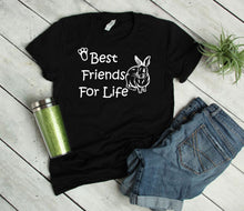 Load image into Gallery viewer, Best Friends for Life Rabbit Youth &amp; Adult Unisex T-Shirt