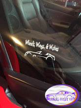 Load image into Gallery viewer, Wheels, Wings &amp; Wishes Car Decal