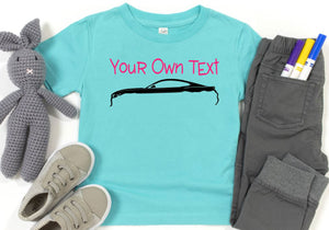 Your Own Text Mustang (Choose Your Car) Toddler T Shirt