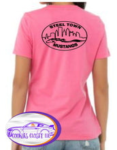 Load image into Gallery viewer, Steel Town Mustang Ladies Fitted Colored T Shirts
