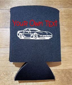 Your Own Text Insulated Can Beverage Holder