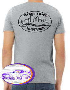Steel Town Mustang Adult Unisex Neutral-Colored T Shirts