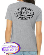 Load image into Gallery viewer, Steel Town Mustang Ladies Fitted Neutral-Colored T Shirts