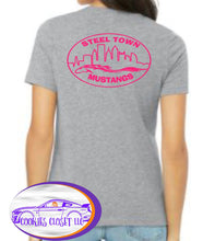 Load image into Gallery viewer, Steel Town Mustang Ladies Fitted Neutral-Colored T Shirts