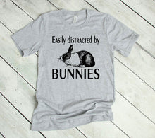 Load image into Gallery viewer, Easily Distracted by Bunnies Youth &amp; Adult Unisex T-Shirt