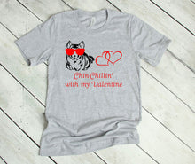 Load image into Gallery viewer, ChinChillin with my Valentine Youth &amp; Adult Unisex T-Shirt