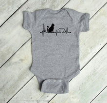 Load image into Gallery viewer, Cat Heartbeat Infant Bodysuit &amp; Toddler T Shirt