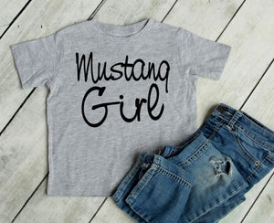 Mustang Girl Infant Bodysuit & Toddler T Shirt