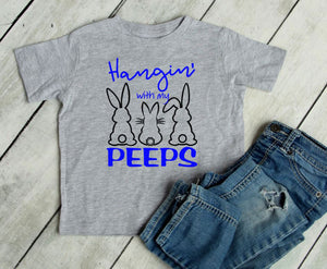 Hangin' with My Peeps Rabbit Infant Bodysuit & Toddler T Shirt
