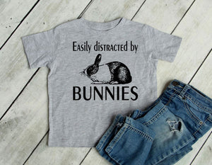Easily Distracted by Bunnies Toddler T Shirt