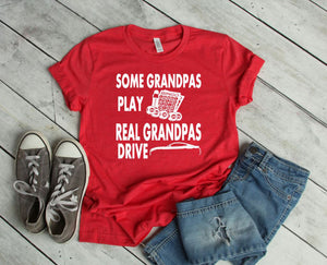 Real Grandpas Drive Mustangs Adult Unisex T-Shirt