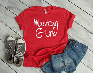 Mustang Girl Youth & Adult Unisex T-Shirt