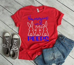 Hangin' with my Peeps Rabbit Youth & Adult Unisex T-Shirt