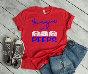 Hangin' with my Peeps Mustang Adult Unisex T Shirt