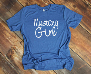 Mustang Girl Youth & Adult Unisex T-Shirt