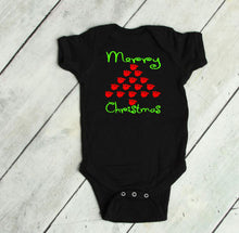 Load image into Gallery viewer, Paw Print Christmas Tree Infant Bodysuit &amp; Toddler T Shirt