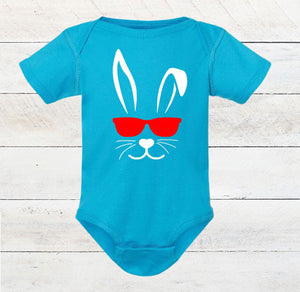 Bunny Faces (boy or girl) Easter Infant Bodysuit & Toddler T Shirt