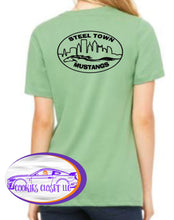 Load image into Gallery viewer, Steel Town Mustang Ladies Fitted Colored T Shirts
