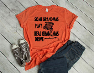 Real Grandmas Drive a Mustang Adult Unisex T-Shirt
