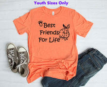 Load image into Gallery viewer, Best Friends for Life Rabbit Youth &amp; Adult Unisex T-Shirt