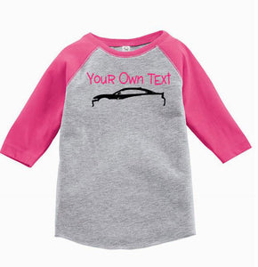 ***CLEARANCE*** Your Own Text & Choice of Car Toddler 2T T Shirt