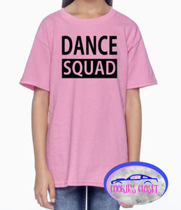 ***CLEARANCE*** Dance Squad Youth Pink X-Small Unisex T Shirt Ready to Ship