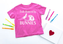 Load image into Gallery viewer, Easily Distracted by Bunnies Toddler T Shirt