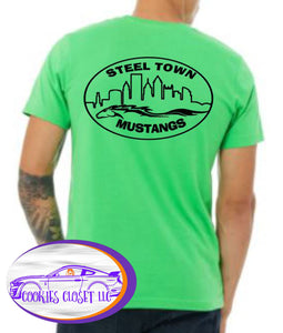 Steel Town Mustang Adult Unisex Colored T Shirts