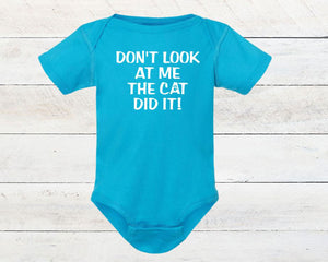 The Cat Did It Infant Bodysuit & Toddler T Shirt